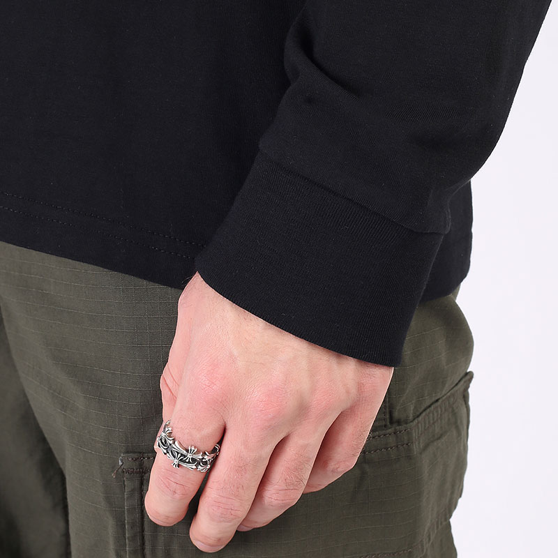 Лонгслив Carhartt WIP L/S Pocket T-Shirt (I022094-black)  - цена, описание, фото 4